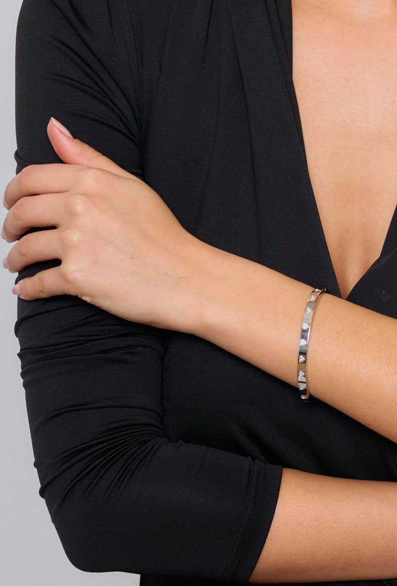 Bracelet jonc en acier inoxydable 324AQ34