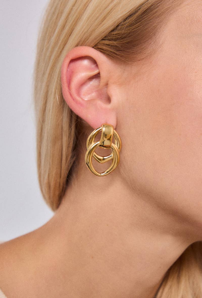 Boucles d'oreille en acier inoxydable 124AQ503