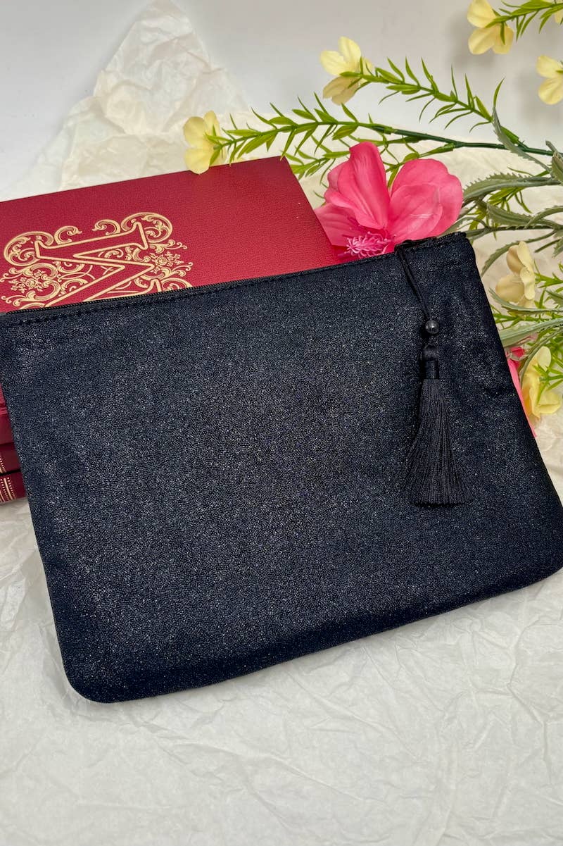 Metallic cotton makeup bag CY103DM