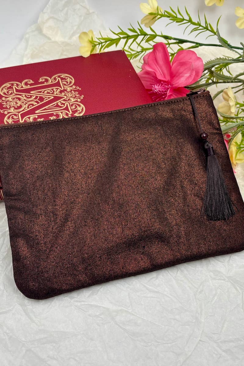 Metallic cotton makeup bag CY103DM