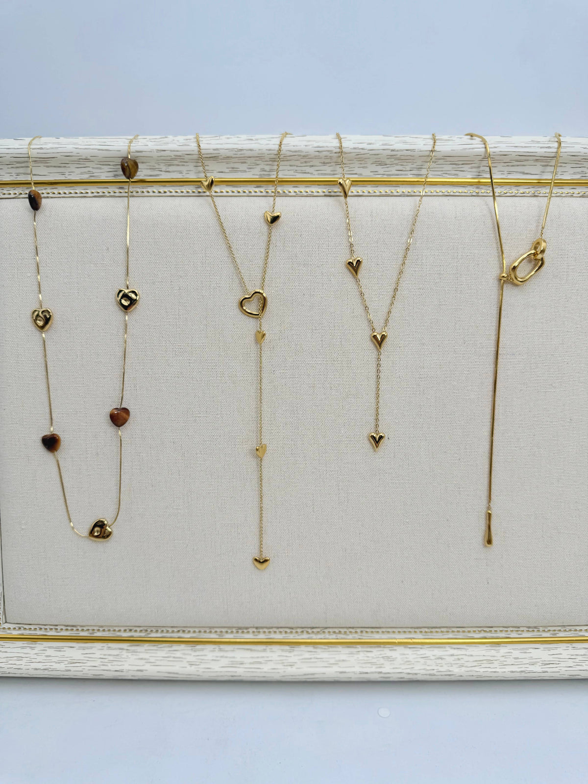 Set 18 colliers en acier inoxydable sans présentoir SET333