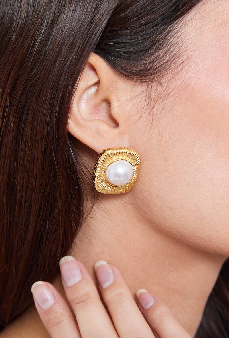 Boucles d'oreilles en acier inoxydable 124AQ322