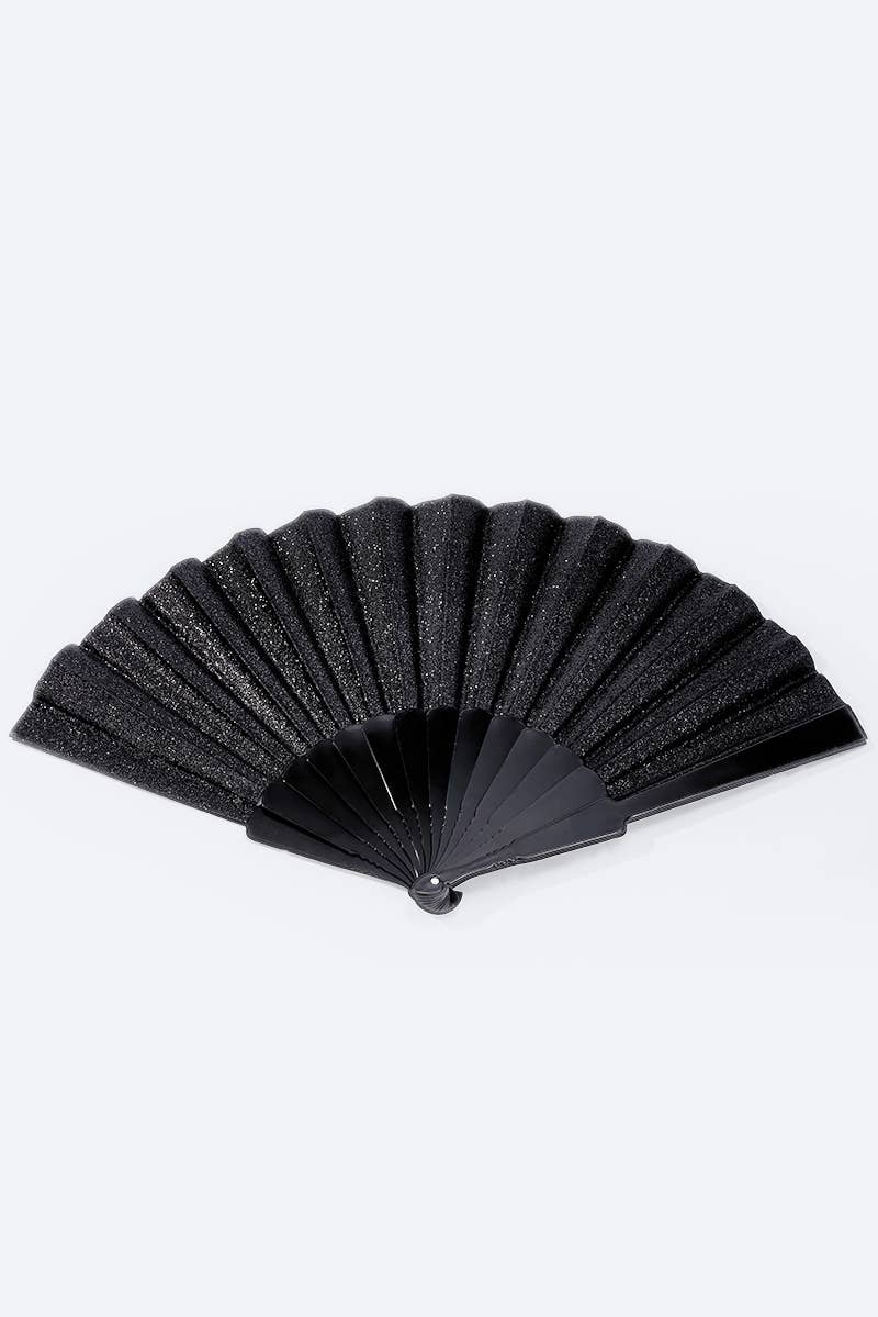 Éventail pailleté coloré 23cm SZ006