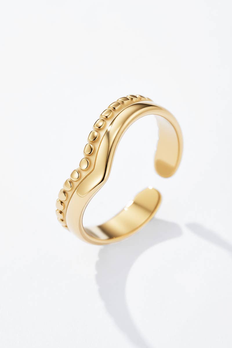 Bague en V texturée en acier inoxydable 424CA56