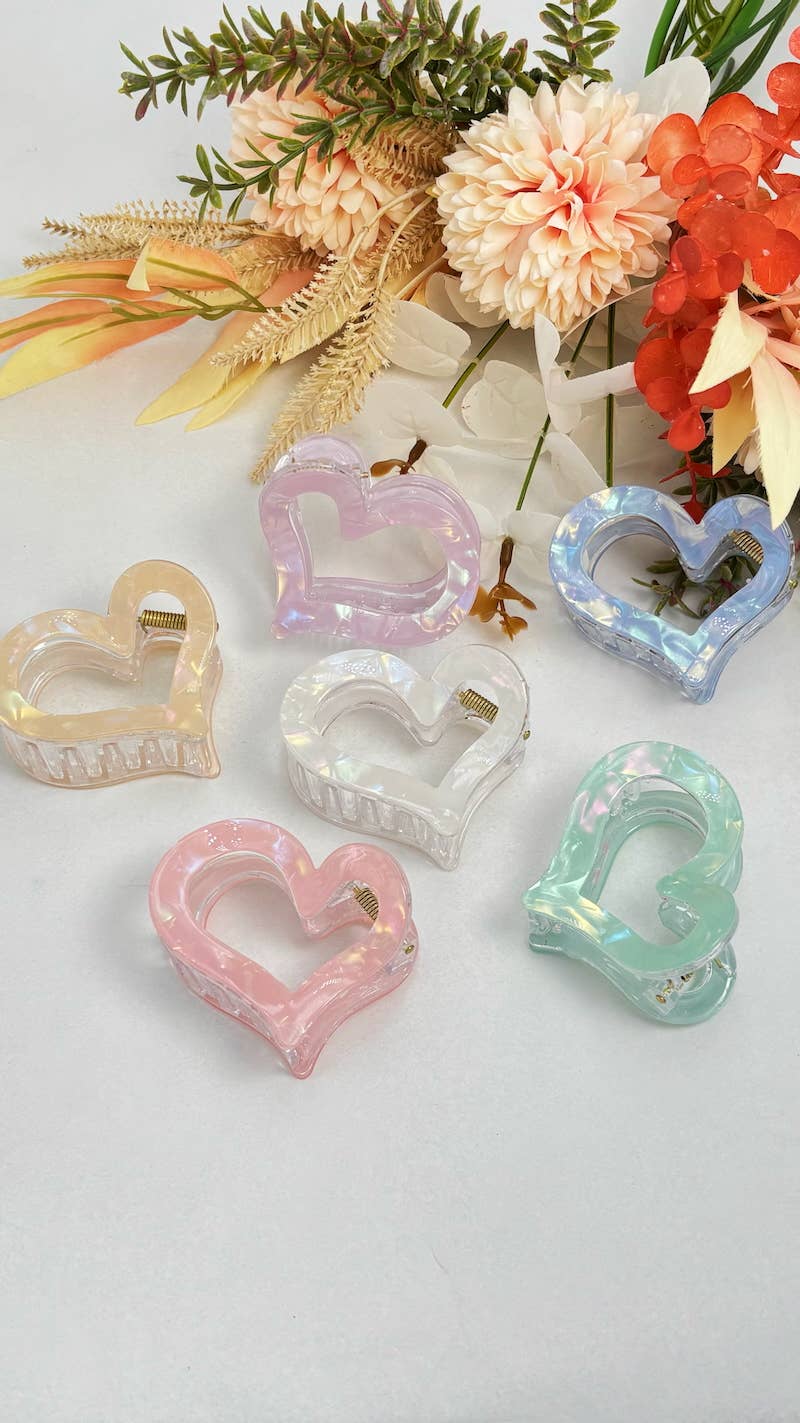 YH31 heart hair clip