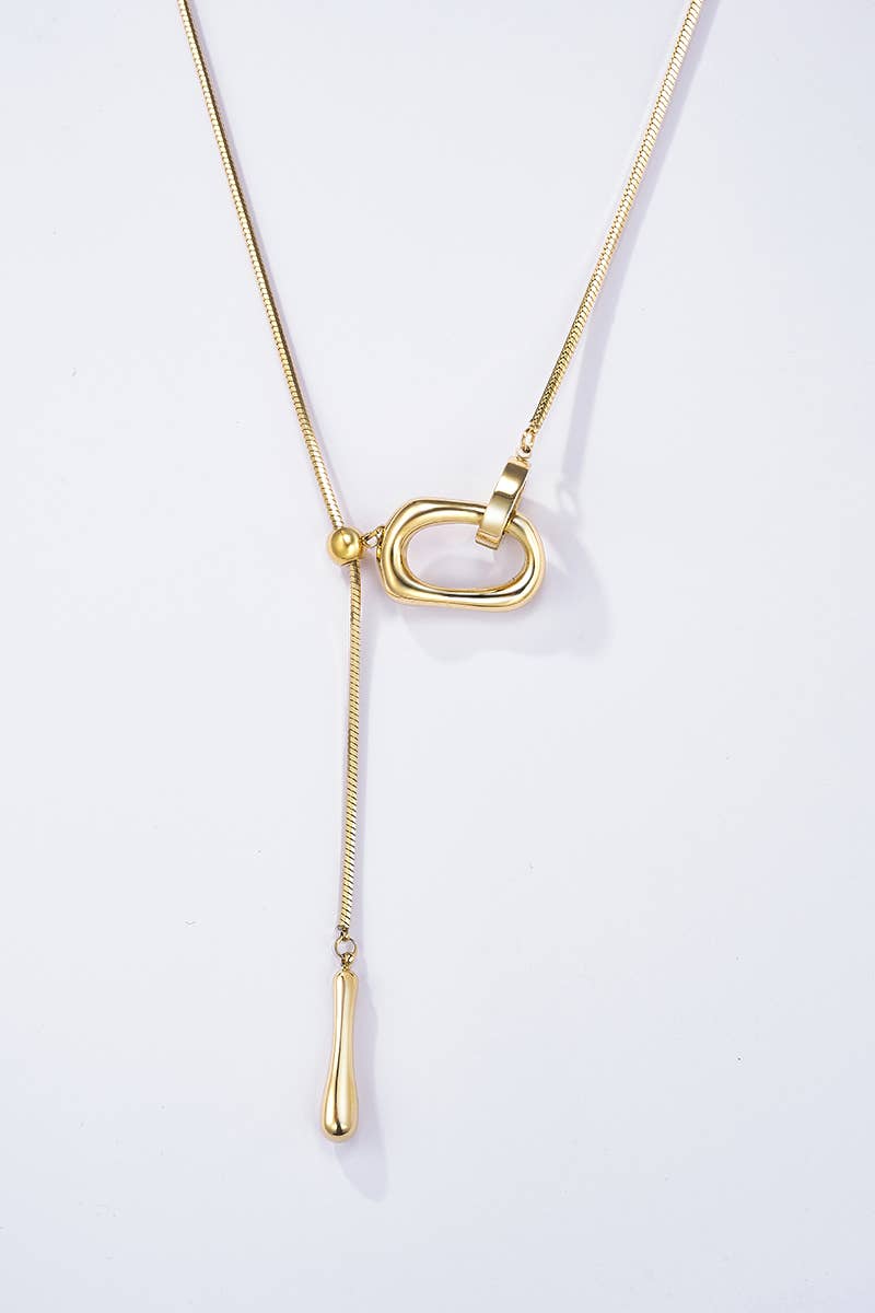 Stainless steel necklace 224AQ183
