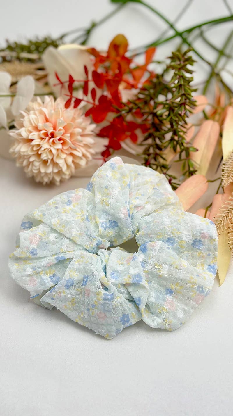 Floral scrunchie 15cm FQ59