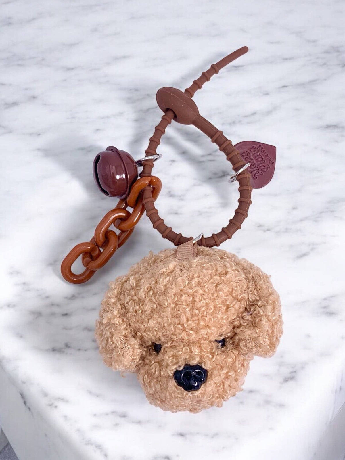 Grigri de sac et porte-clé chien avec clochette PC07
