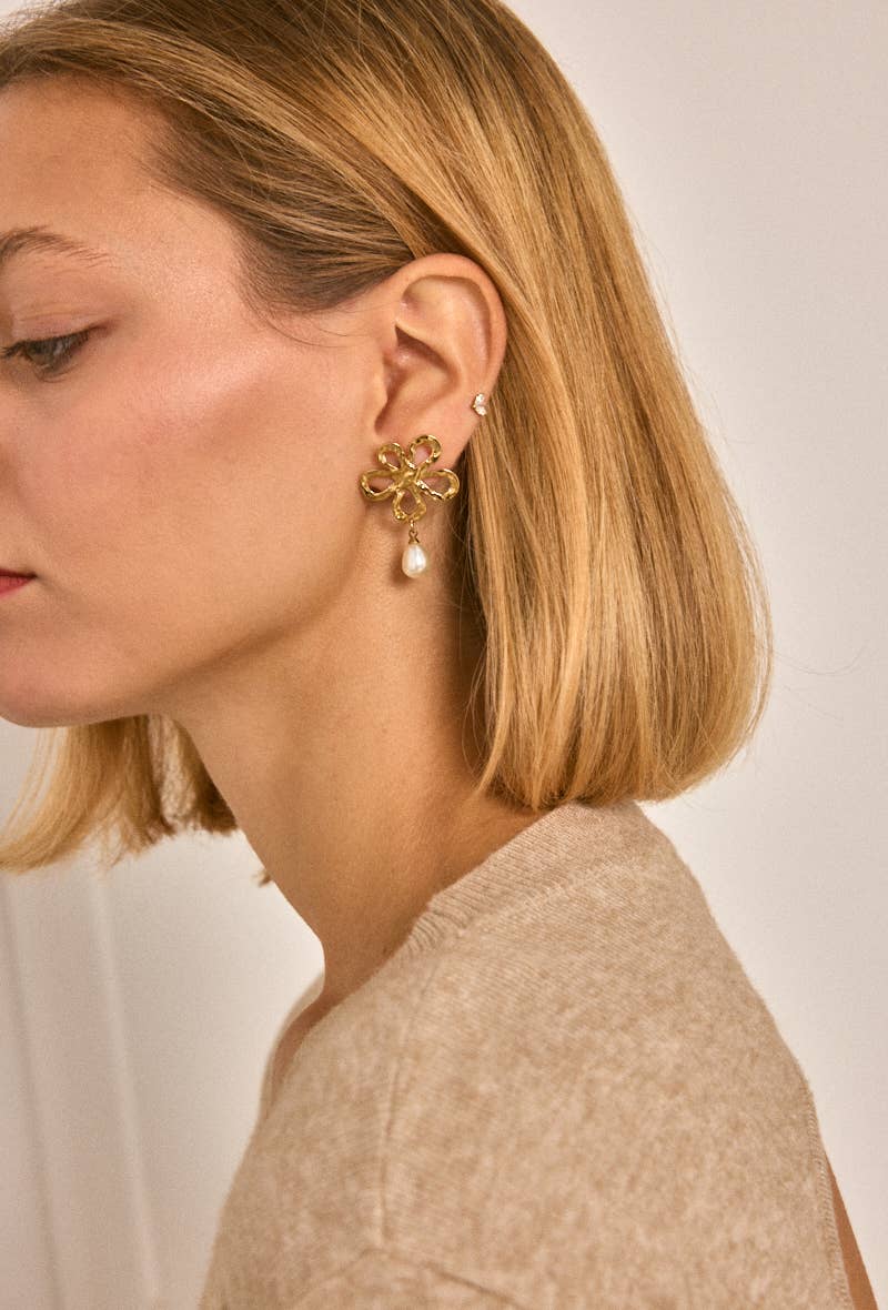 Boucles d'oreilles en acier inoxydable 124RX200