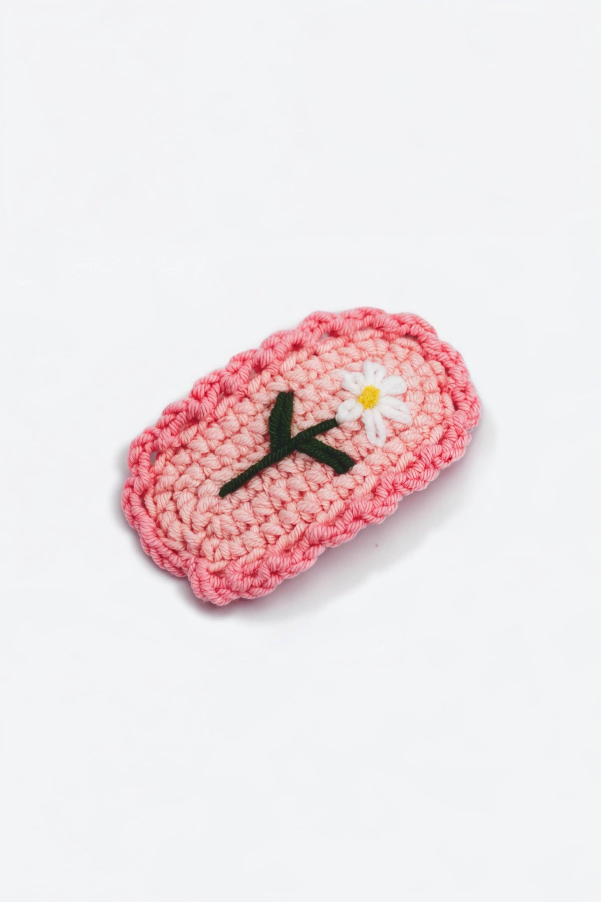 Crochet hair clip 6cm BRT013