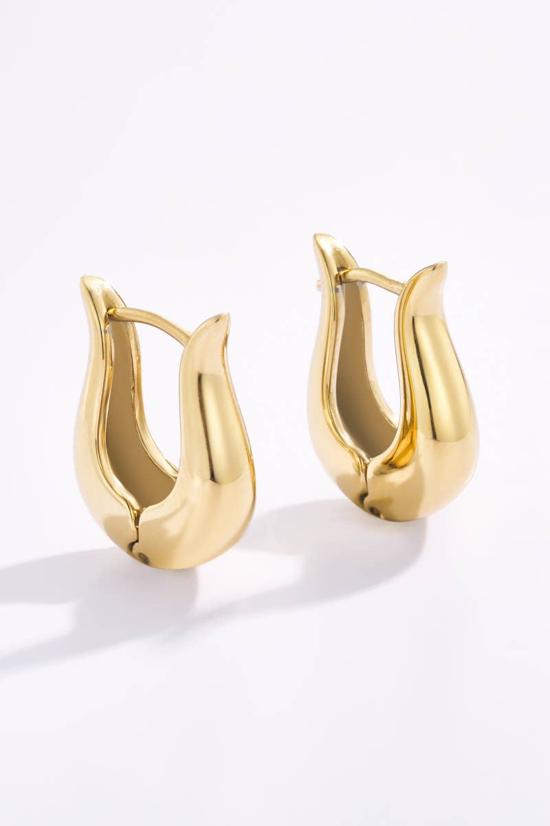 Boucles d'oreilles mini créoles en acier inoxydable 124AQ05
