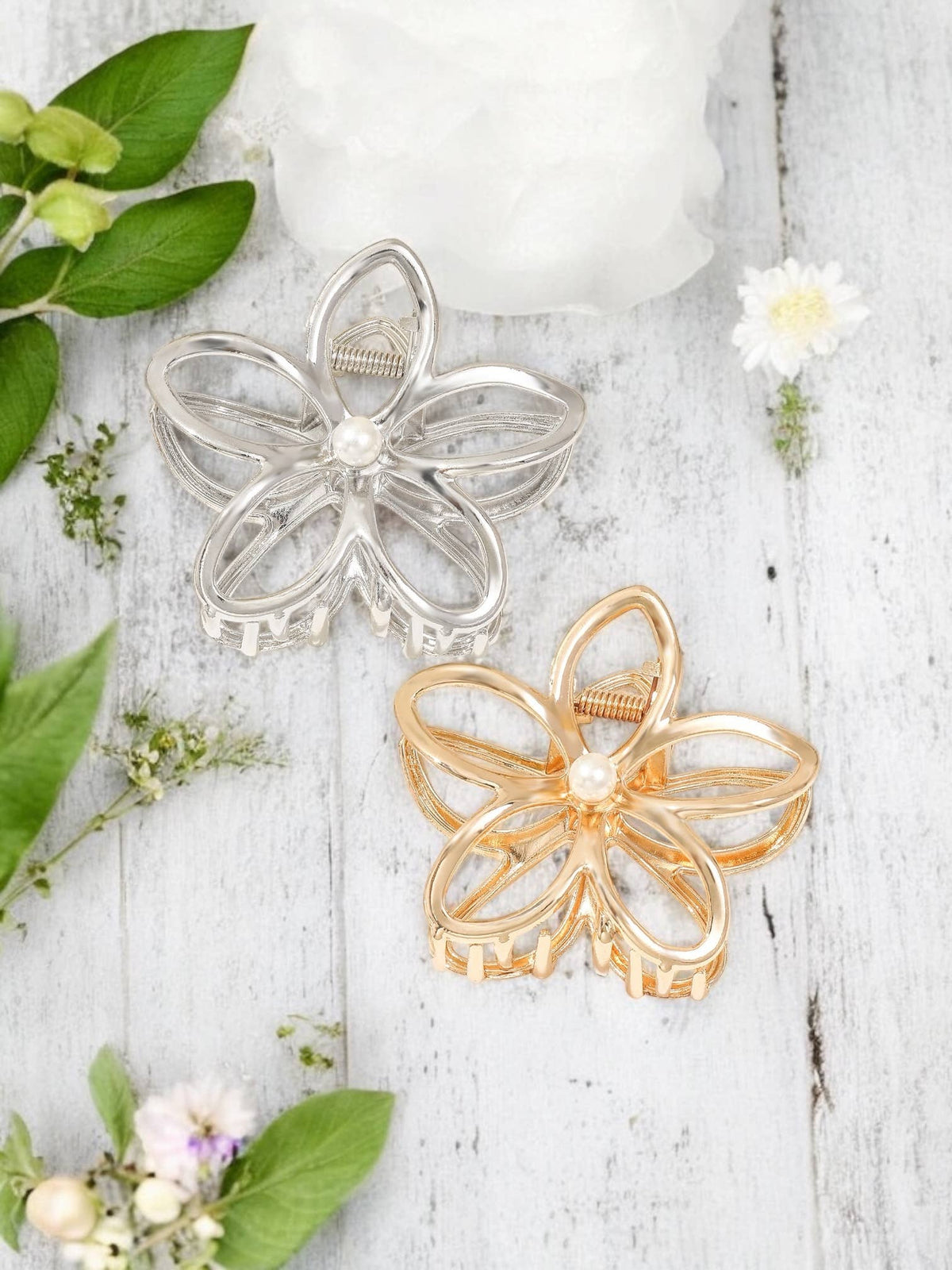 Pince à cheveux en forme de fleur ZE16
