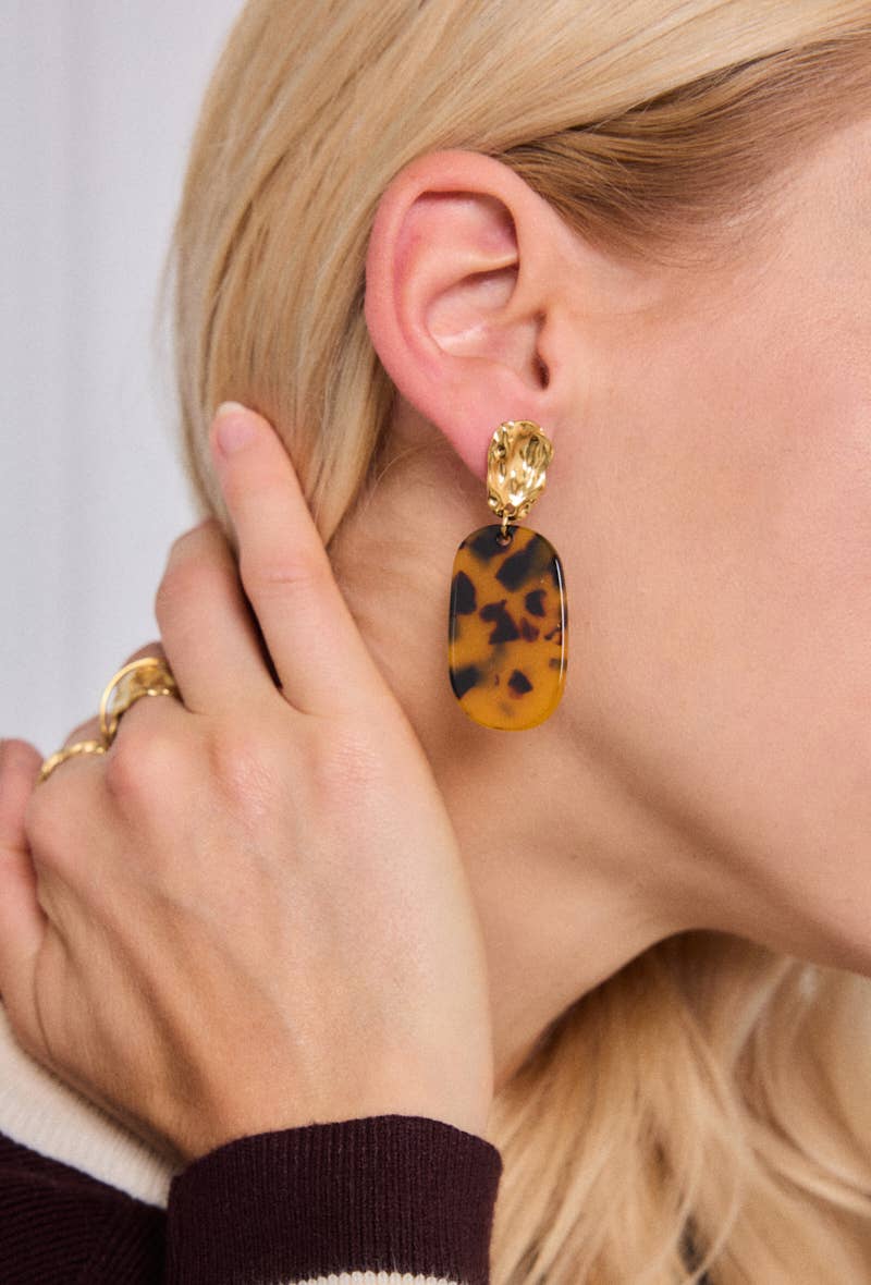 Boucles d'oreille en acier inoxydable 124RX182