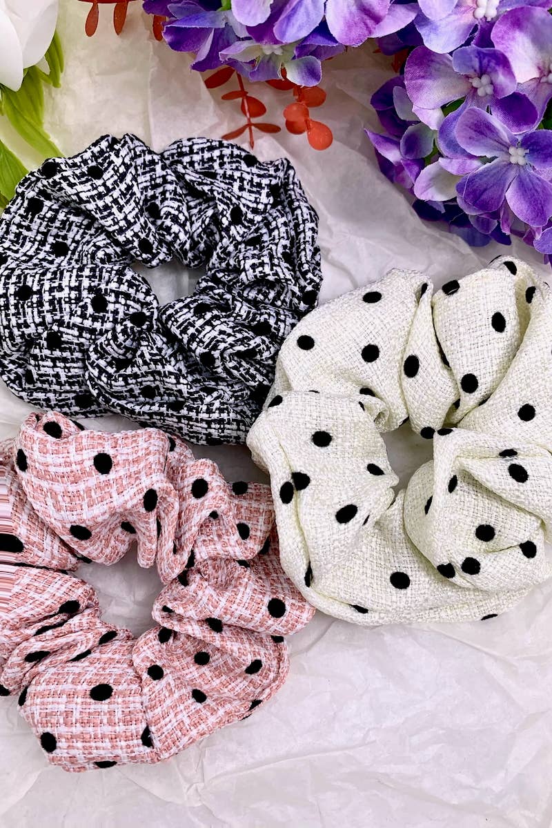 Polka dot scrunchie FQ80
