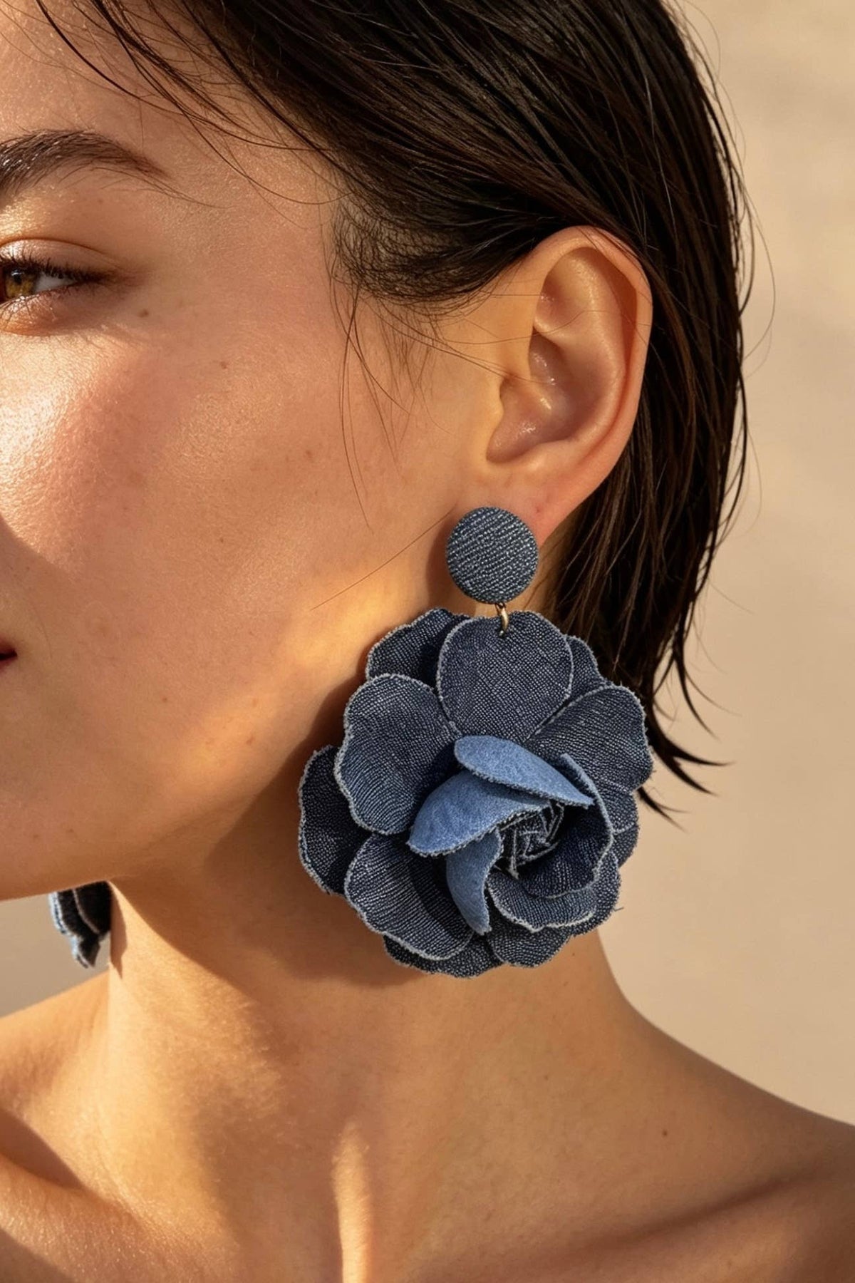 Boucles d'oreilles avec puce en acier inoxydable 124NN17
