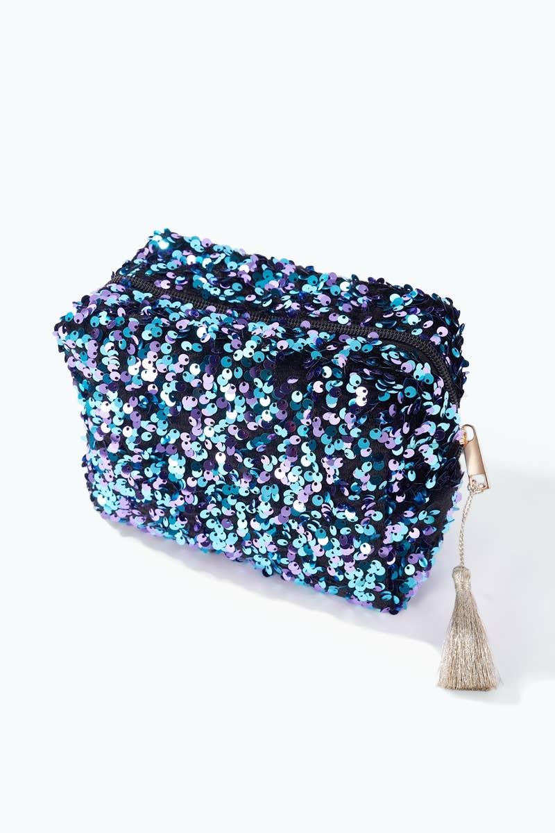 CY45 sequin makeup bag