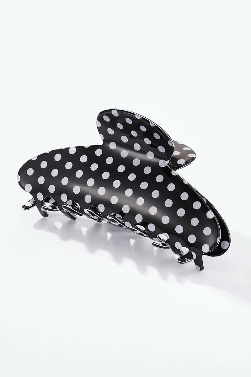 Pince à cheveux à pois 11 cm YH105SS