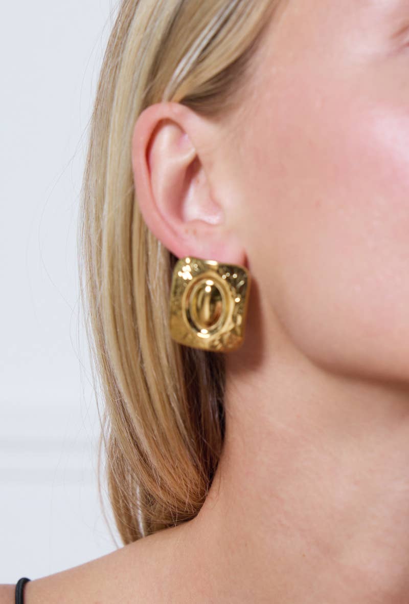 Boucles d'oreilles en acier inoxydable 124AQ251