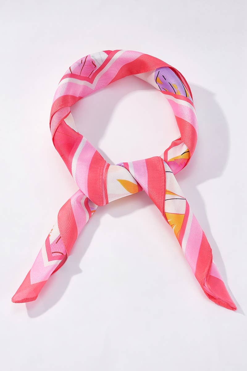 Patterned scarf 65 X 65 CM FL348DF