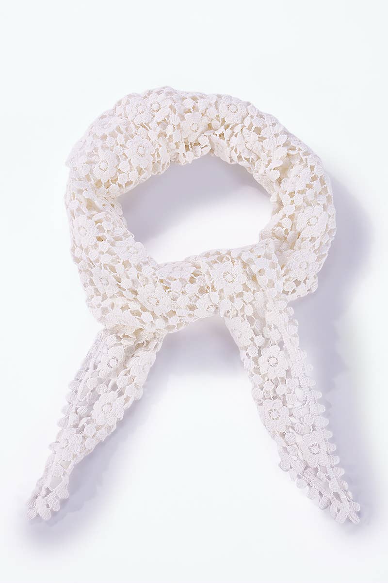 Foulard en dentelle de coton FL532