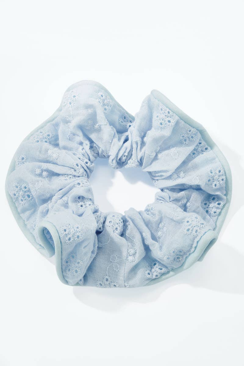 Embroidered elastic scrunchie FQ236XQ