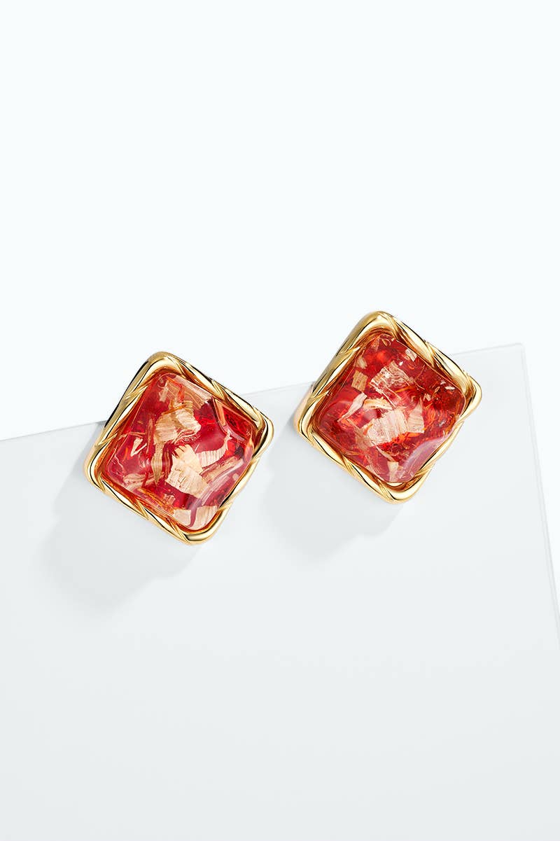 Boucles d'oreilles en acier inoxydable 124AQ595