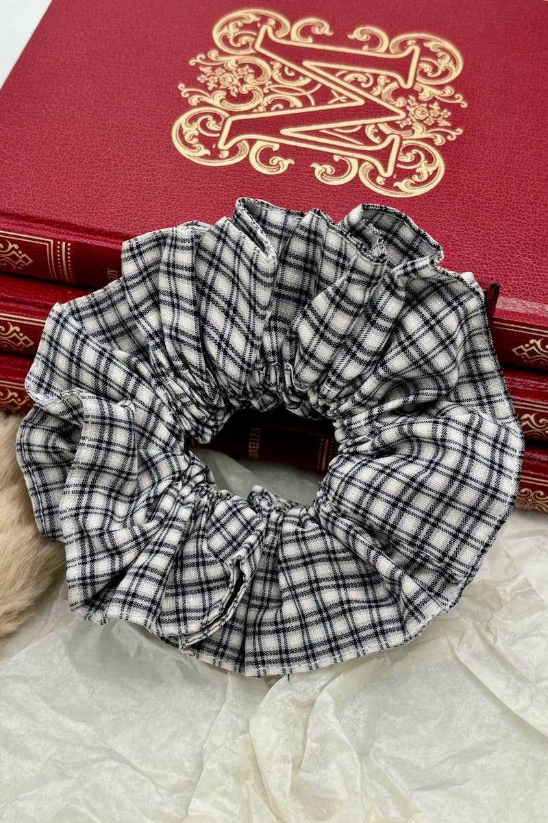Plaid Scrunchie FQ89