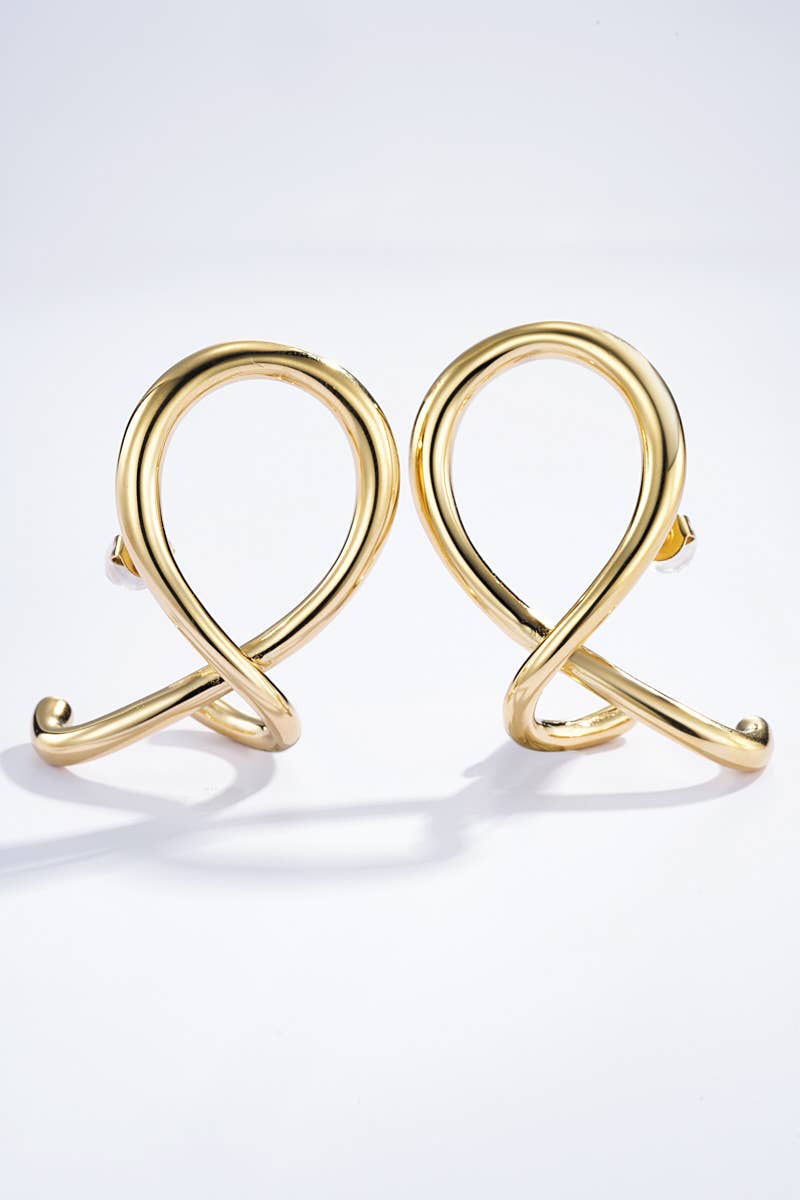 Boucles d'oreilles en acier inoxydable 124AQ344