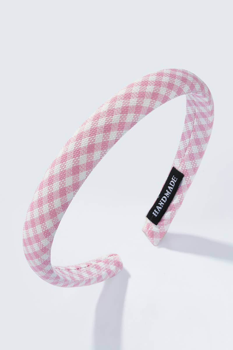 Gingham headband ST302