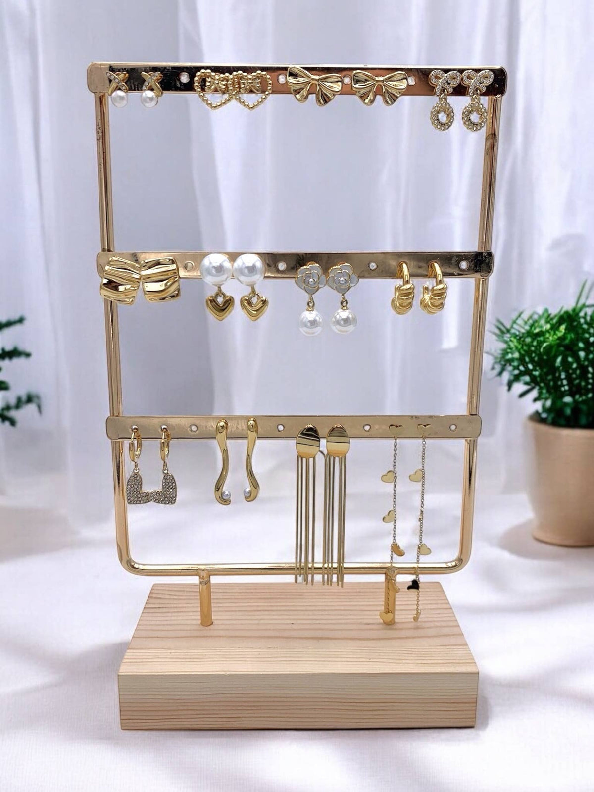 Set de 10 boucles d'oreilles en acier inoxydable SET151