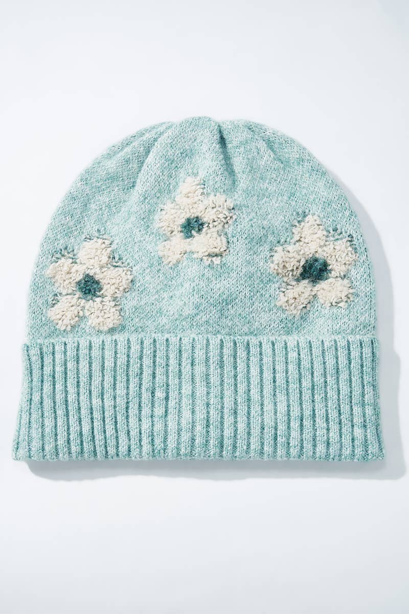 Floral wool beanie MJ206SD
