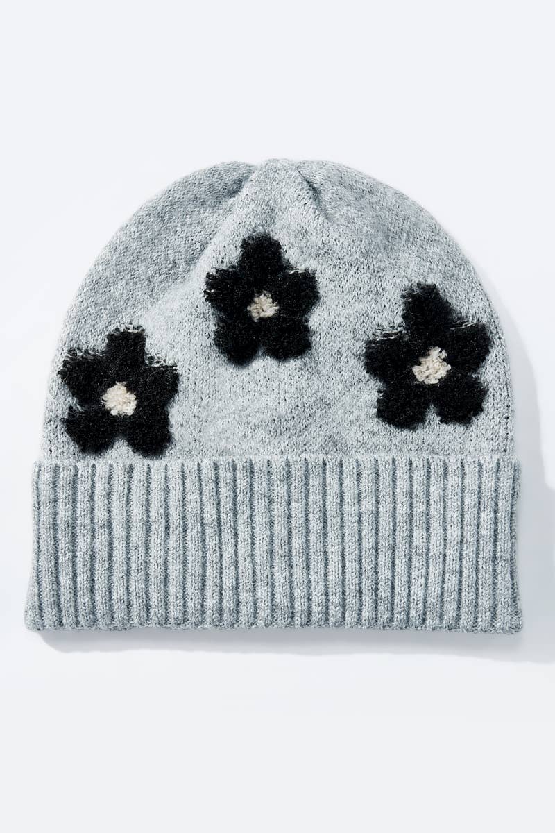 Floral wool beanie MJ206SD