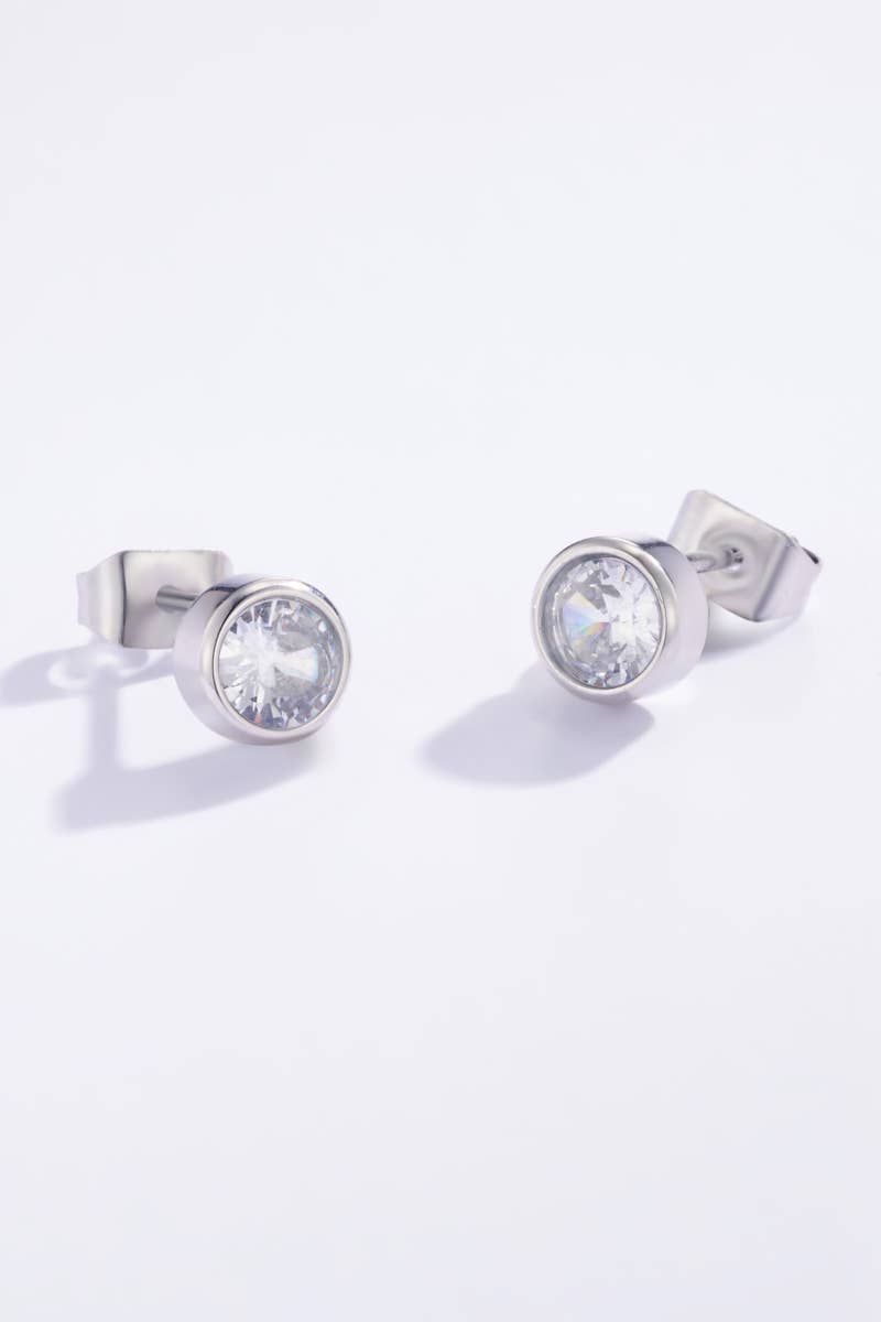 Boucles D'Oreilles Puces En Acier Inoxydable 124AQ121N129