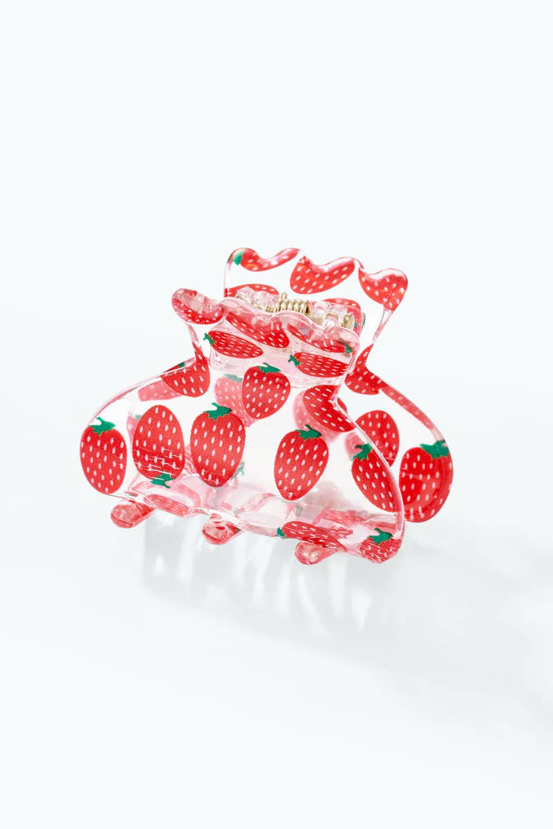 Transparent fruit hair clip 4cm YH148LY