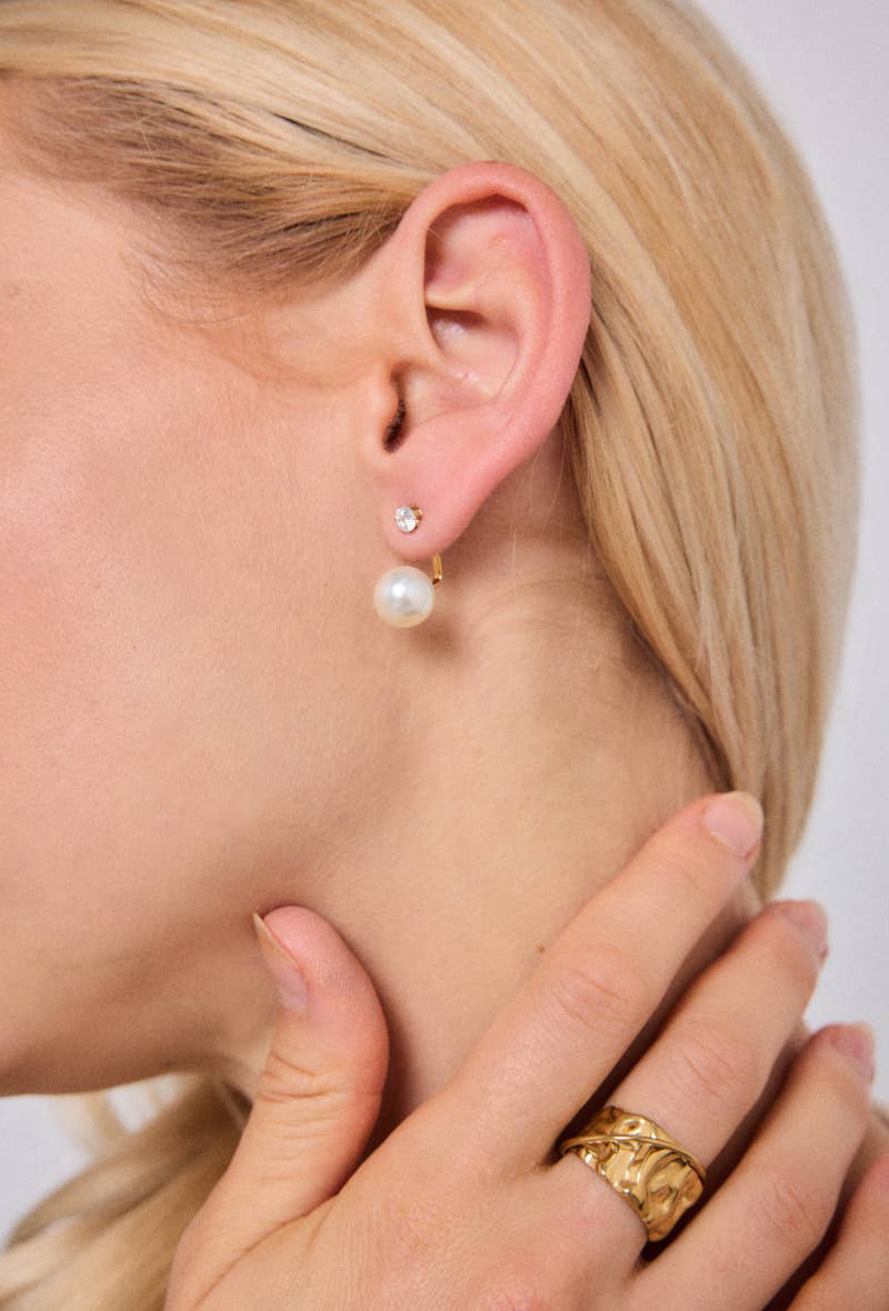 124RX212 stainless steel earrings
