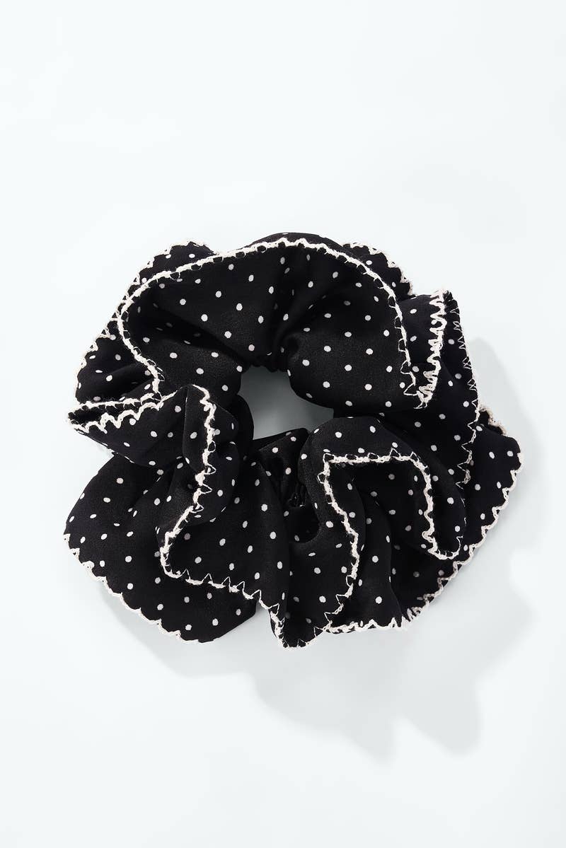 Polka dot frilled scrunchie FQ250XQ