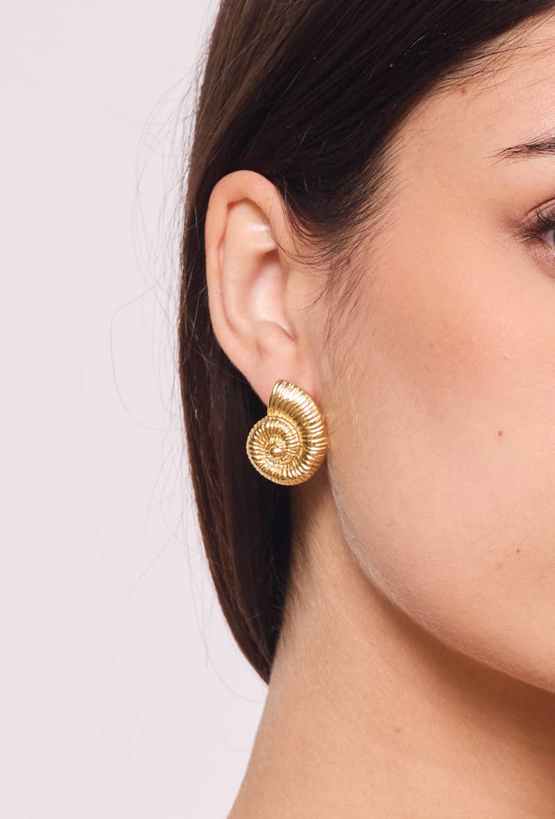Boucles d'oreille en acier inoxydable 124AQ366