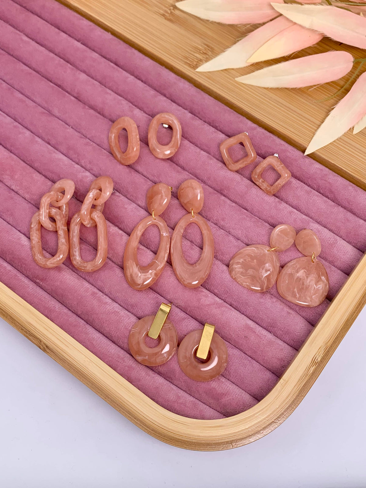 Set de boucles d'oreilles en acier inoxydable SET82