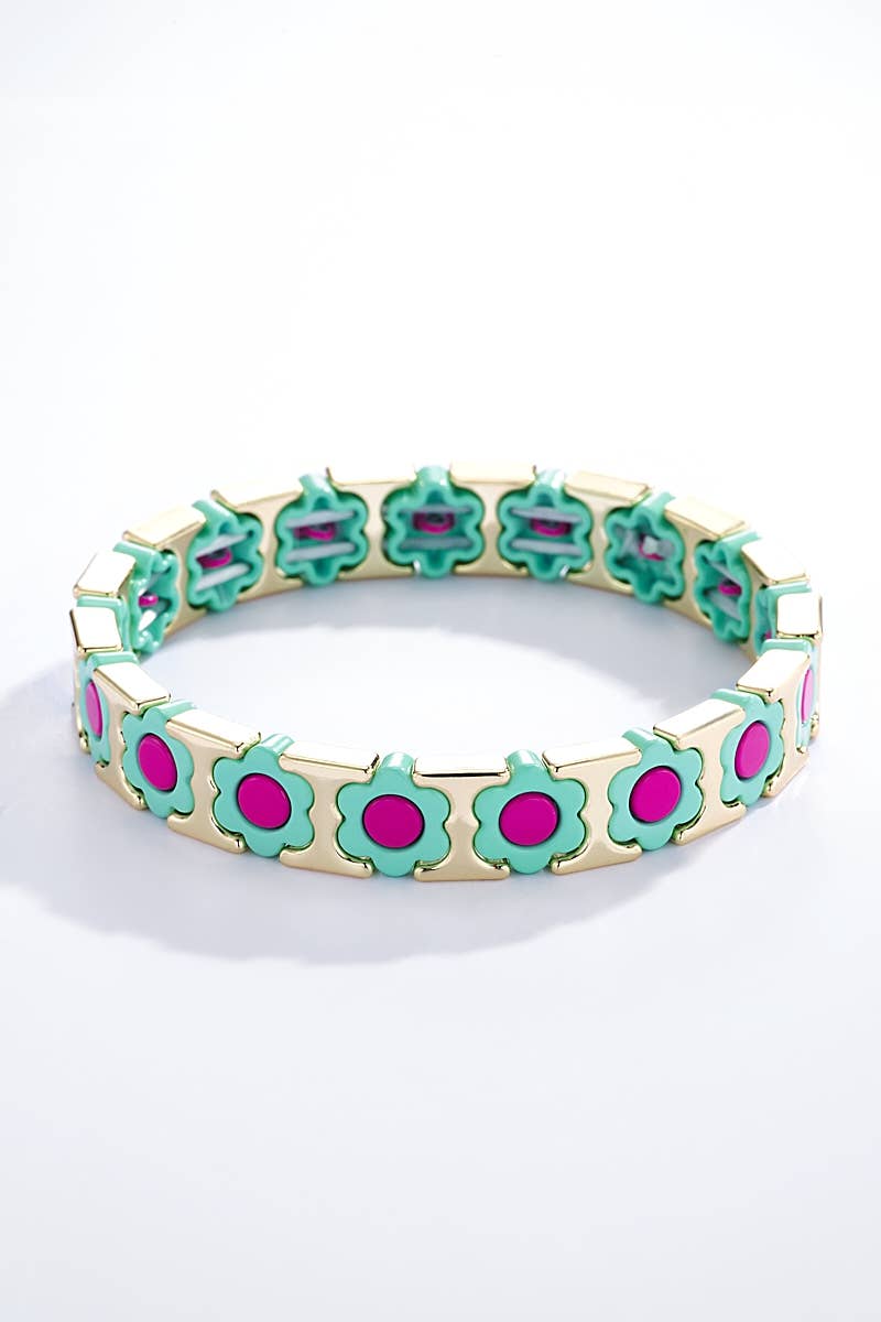 Bracelet acier élastique coloré 324CP07