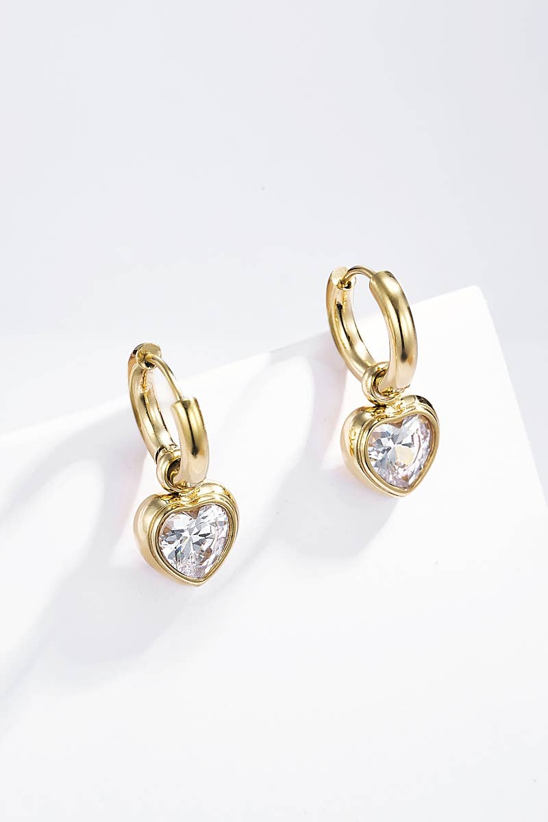 Boucles d'oreilles en acier inoxydable 124AQ241