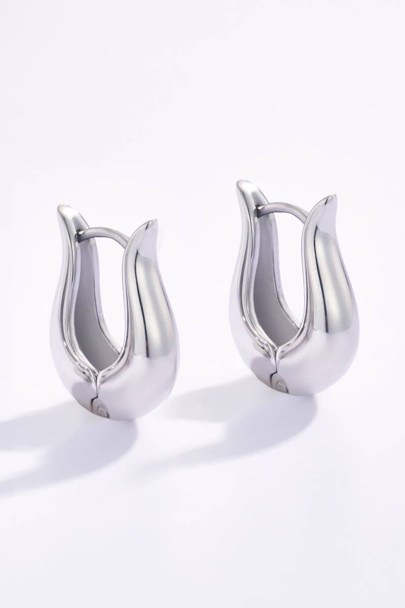 Boucles d'oreilles mini créoles en acier inoxydable 124AQ05