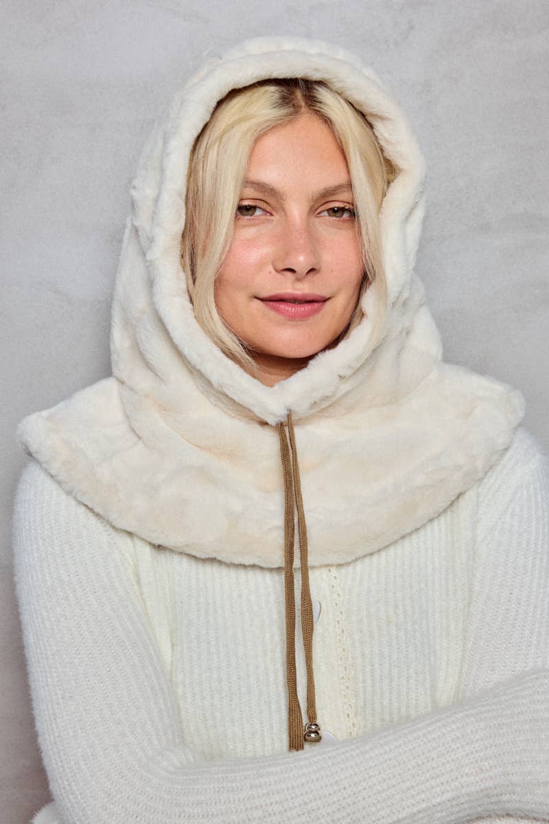 Faux-fur balaclava MJ214SD