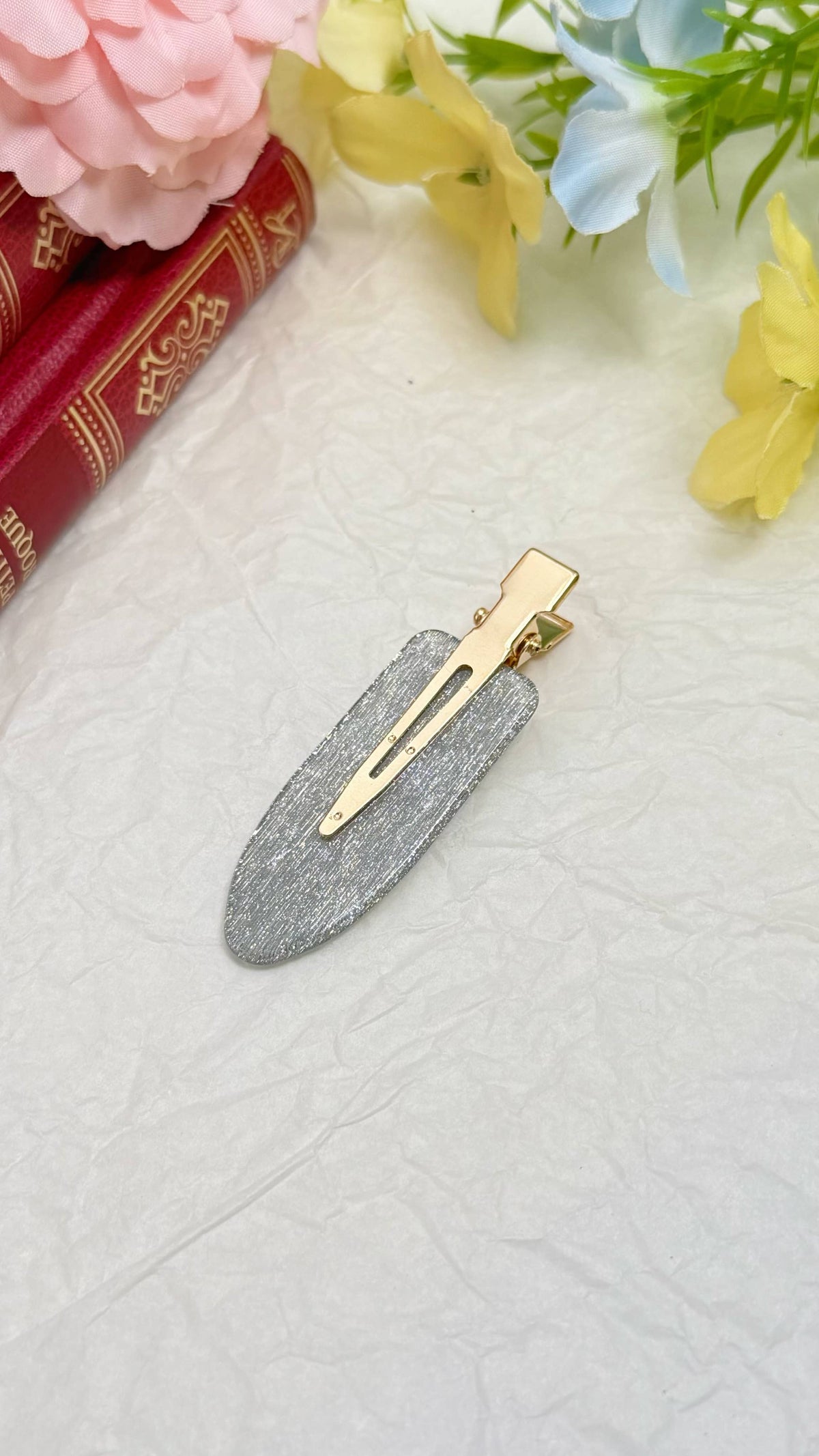Glitter hair clips 6x2cm BRT200ZN
