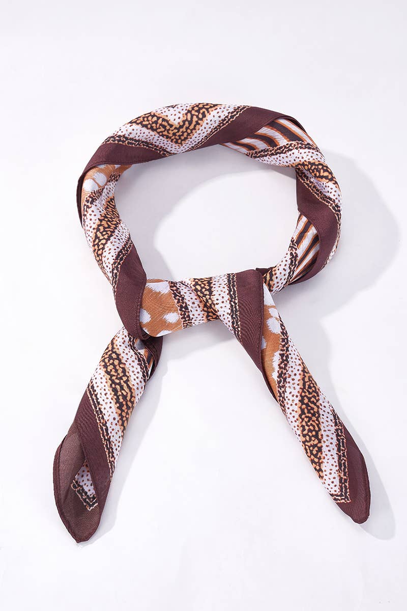 Patterned scarf 65 X 65 CM FL351DF