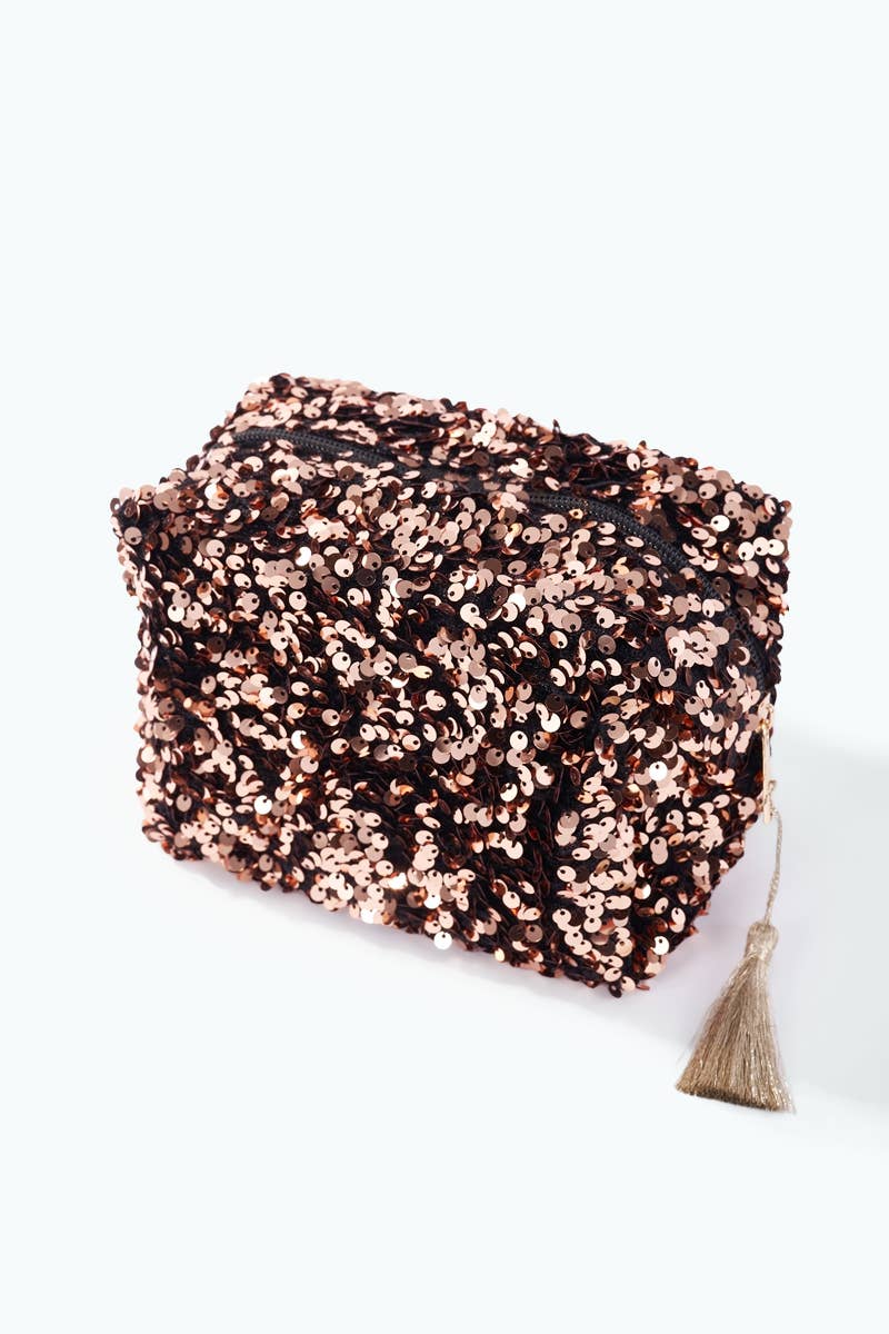 CY45 sequin makeup bag