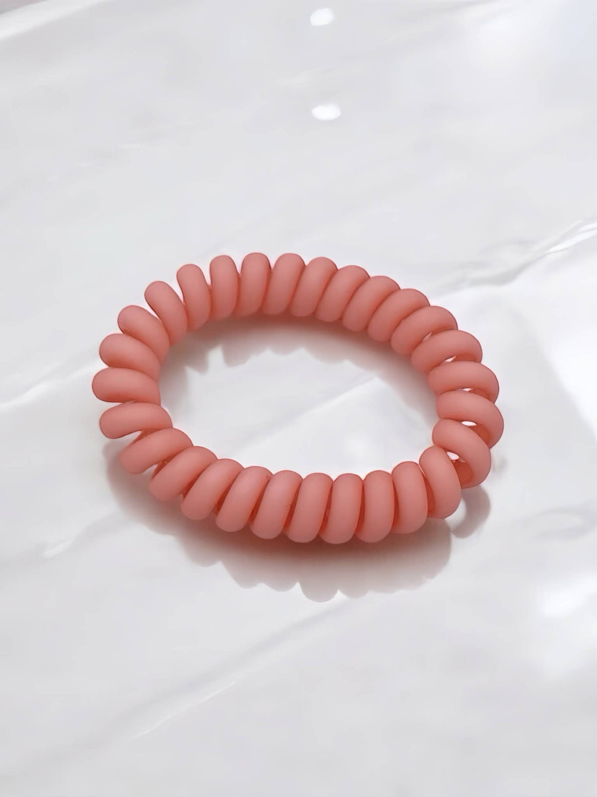Chouchou élastique en spirale mat JD02