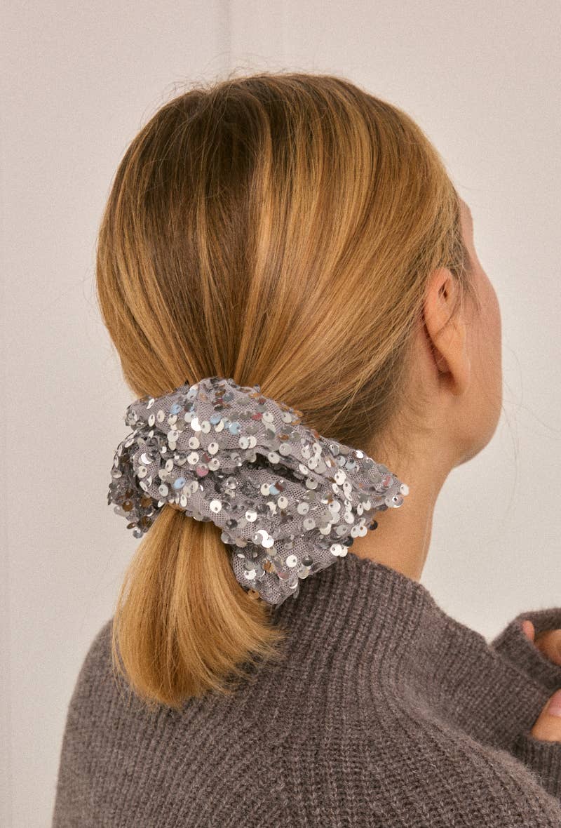 Sequin elastic scrunchie FQ93