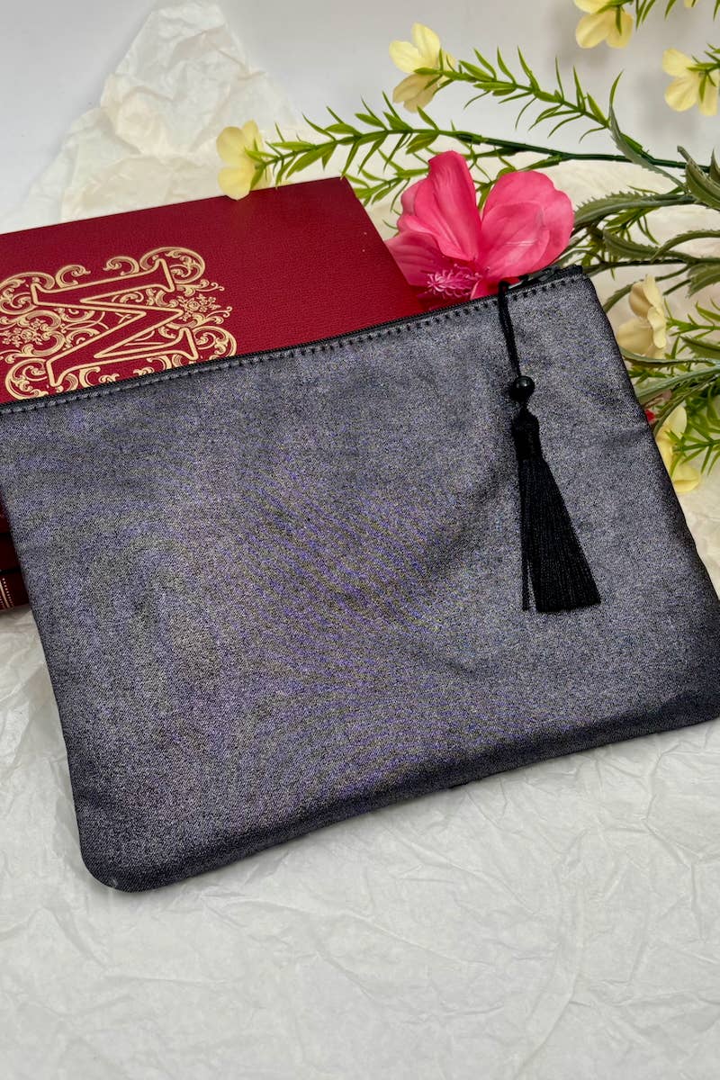 Metallic cotton makeup bag CY103DM