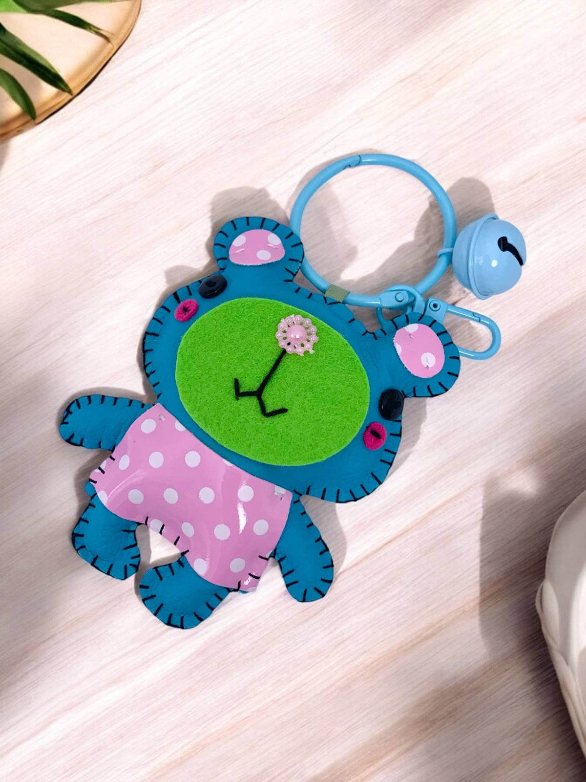 Porte-clé peluche avec clochette JSG33