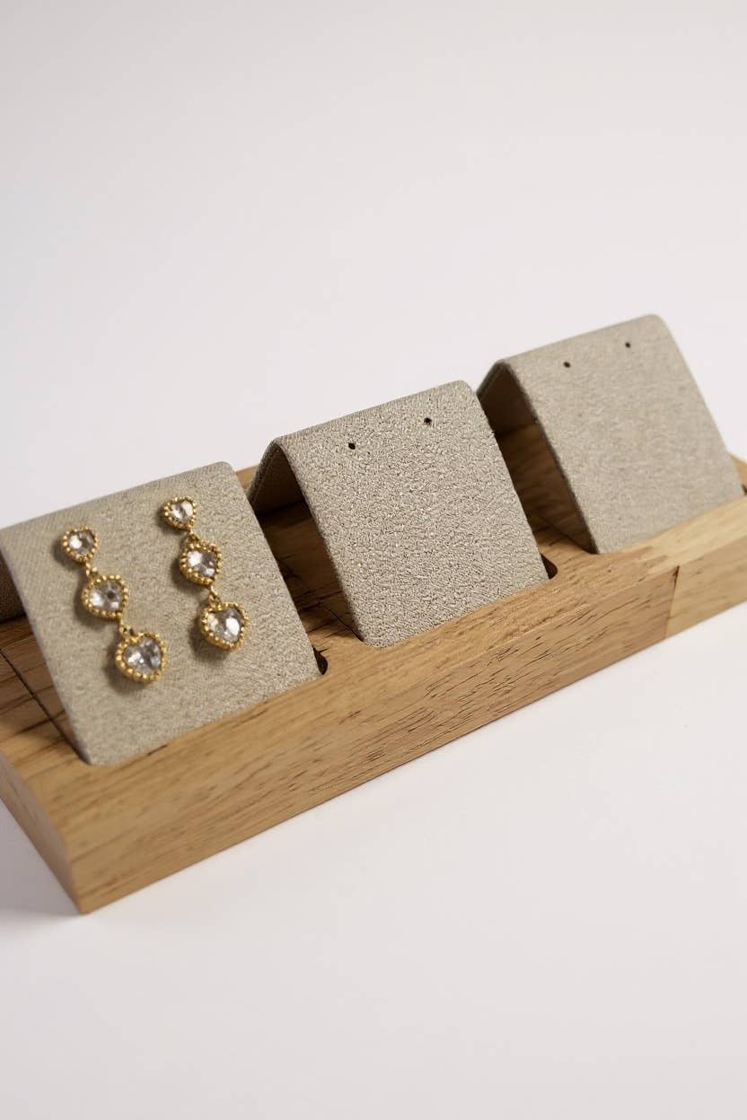 3-slot earring display RY39